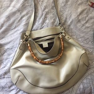 Oversized Gucci tote.